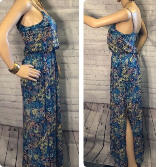 Fire Los Angeles Floral Maxi Dress High Sl… - Picture 2 of 10